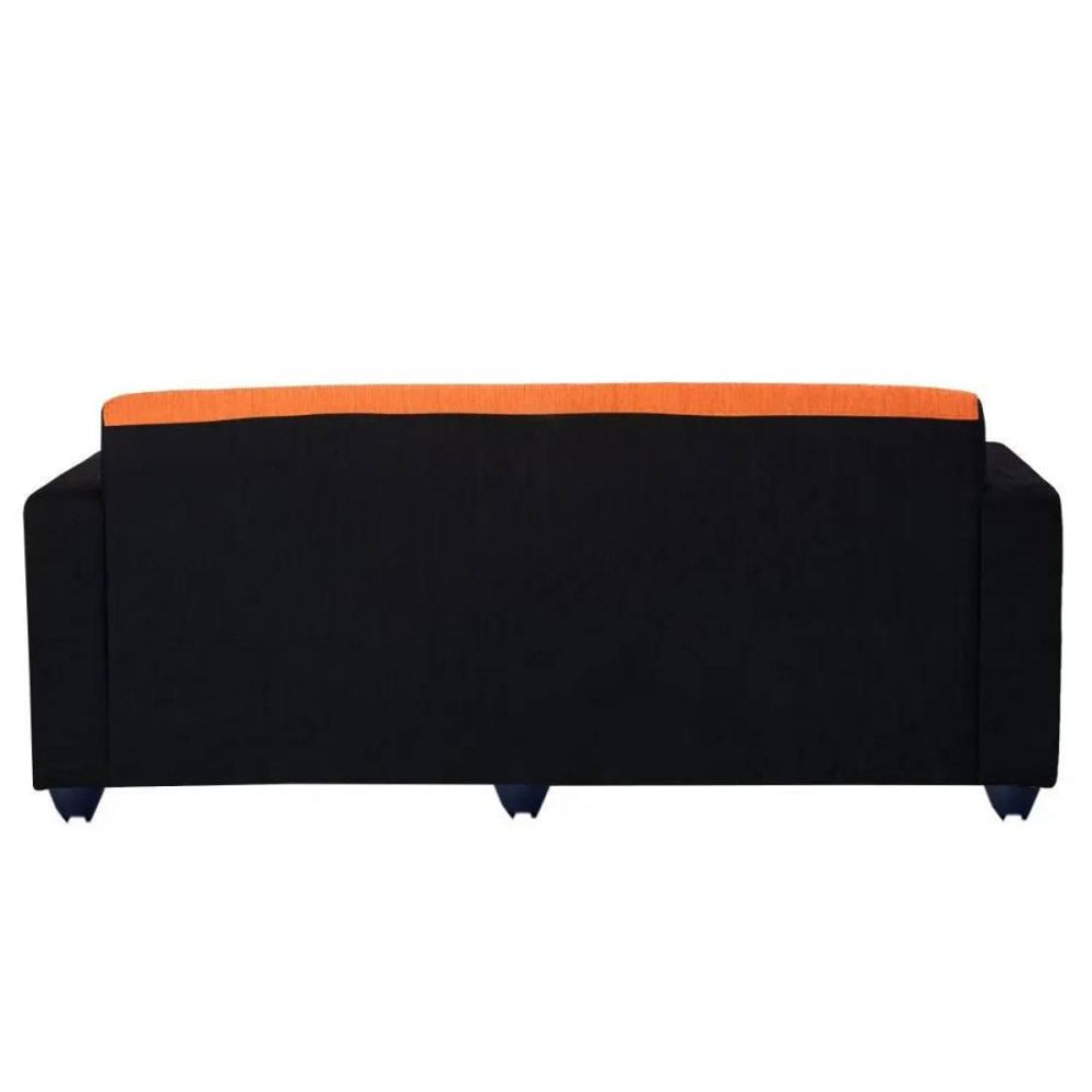 Bantia Albania Fabric 3 Seater Sofa (Color-Orange)