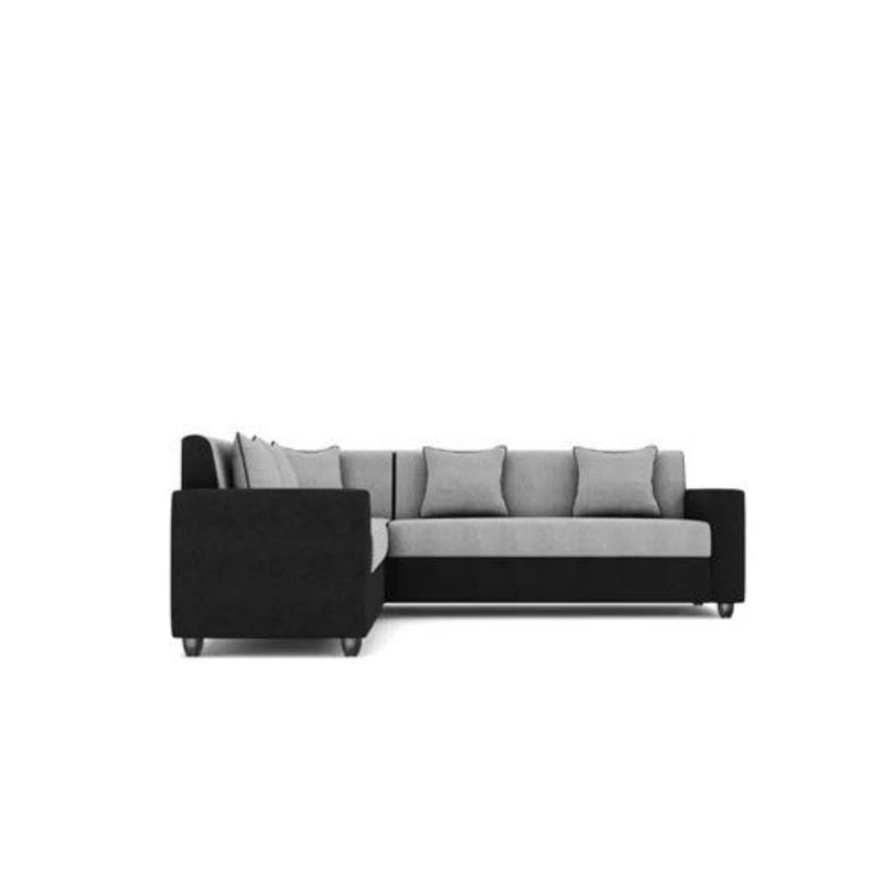 Bantia Comoros Plus Fabric 6 Seater (Finish Color - Black Grey)