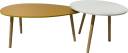 Bantia Engineered Wood Coffee Table  (Finish Color - White,yellow, DIY(Do-It-Yourself))