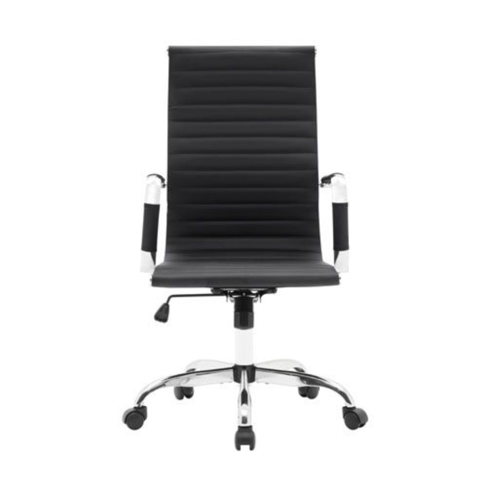 Grid Swivel Gas Lift Chrome Office Chair