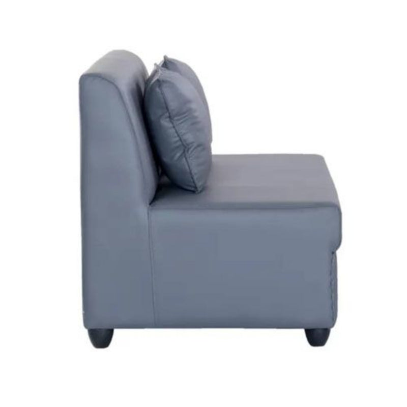 Bantia Delta Leatherette 2 + 1 + 1 Grey Sofa Set