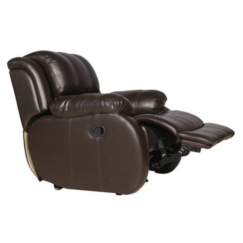 Verona Single Seater Faux Leather Recliner Sofa in Brown Colour