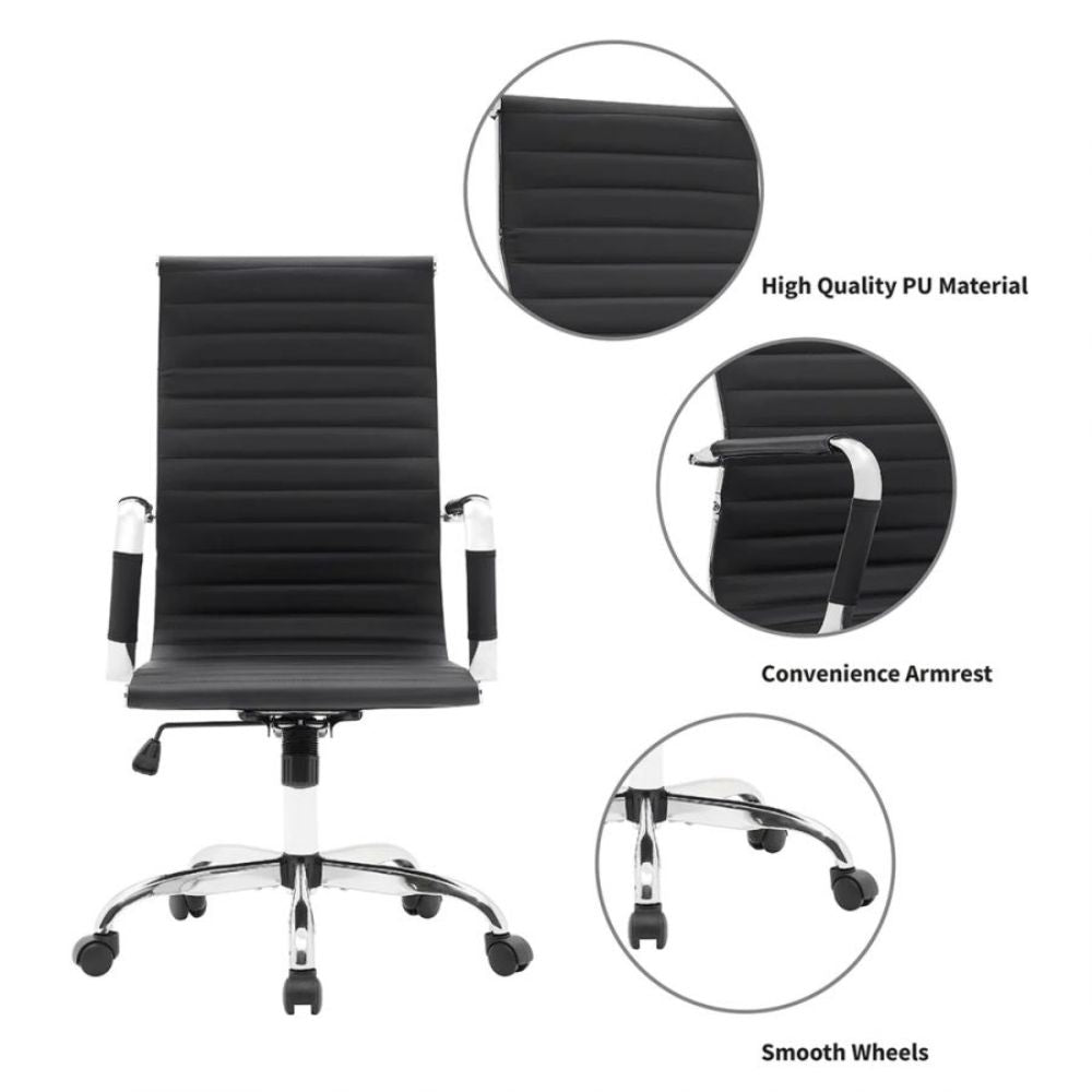 High Back Ergonomic chair in Black Colour