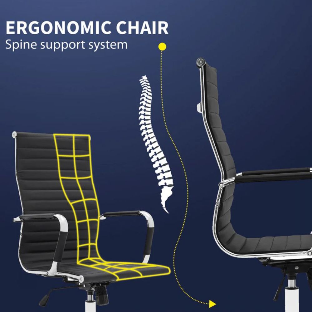 High Back Ergonomic chair in Black Colour