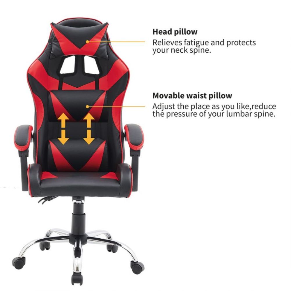 Quad Ergonomic Gaming Chair in Red & Black Colour