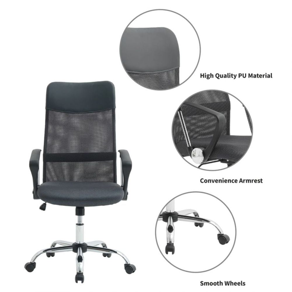 High Back Ergonomic chair in Grey Colour