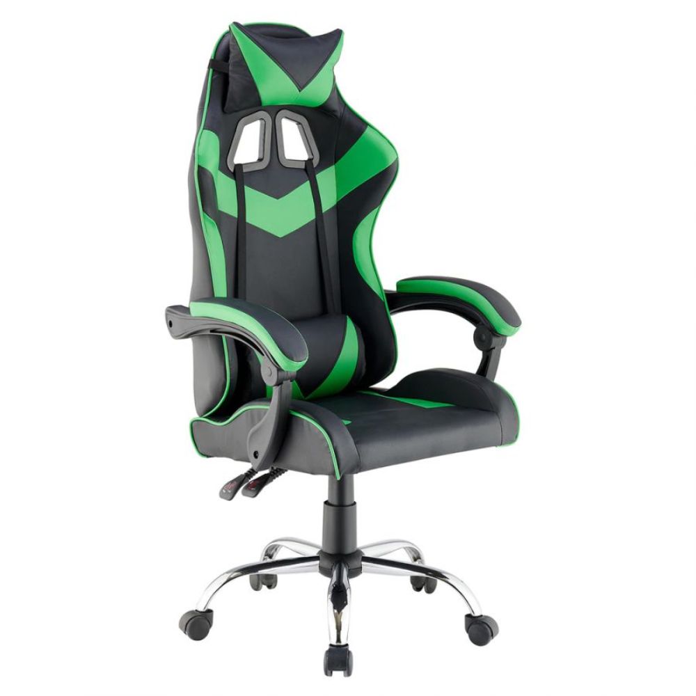 Quad Ergonomic Gaming Chair in Green & Black Colour