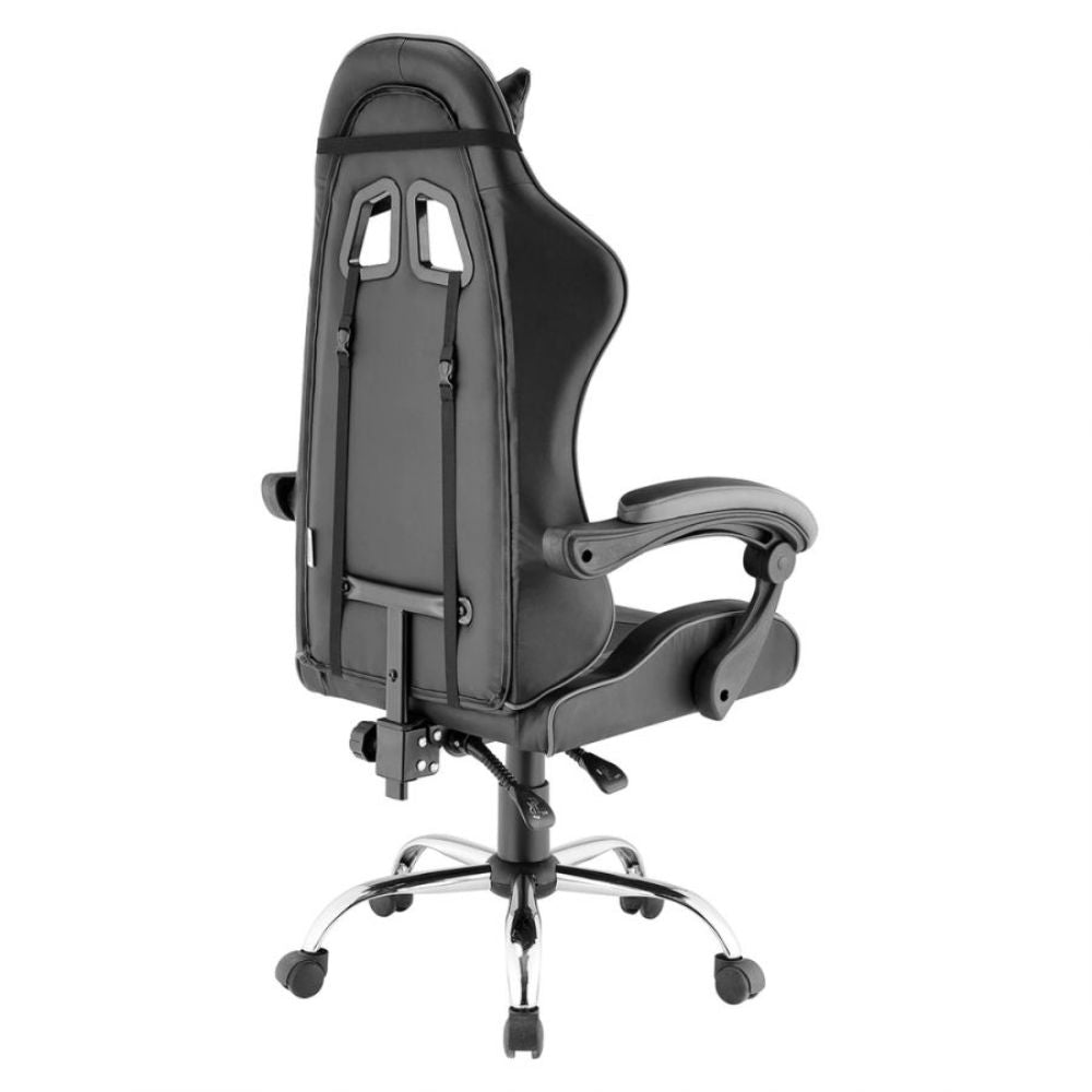 Quad Ergonomic Gaming Chair in Grey & Black Colour