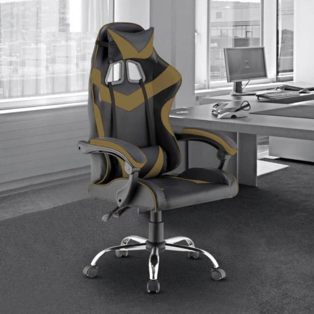 Quad Ergonomic Gaming Chair in Khaki Colour