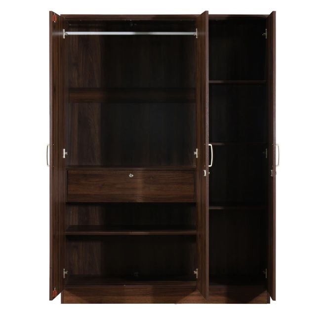 Chikako 3 Door Wardrobe with Mirror