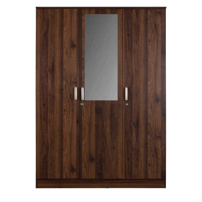 Chikako 3 Door Wardrobe with Mirror