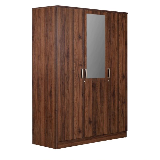 Chikako 3 Door Wardrobe with Mirror
