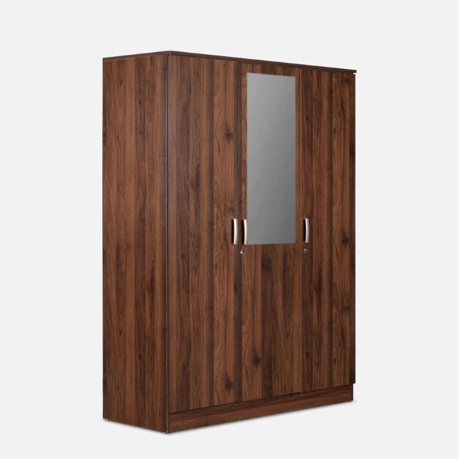 Chikako 3 Door Wardrobe with Mirror