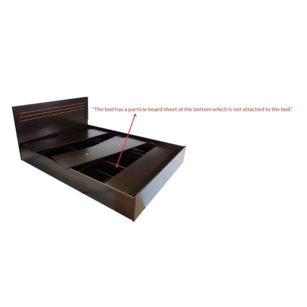 Billy Queen Size Storage Bed in Wedge Finish