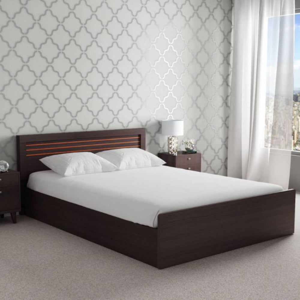Billy Queen Size Storage Bed in Wedge Finish