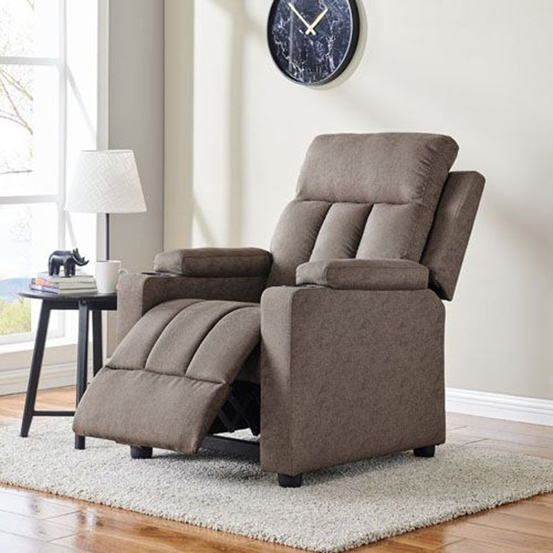 Metro Manual Push Back Recliner With Cup Holder