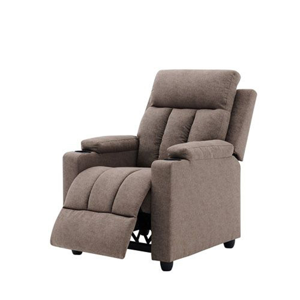 Metro Manual Push Back Recliner With Cup Holder