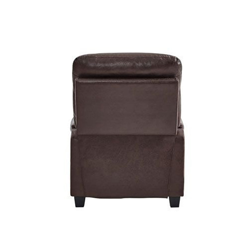 Venice Faux Suede Recliner Chair In Brown Colour