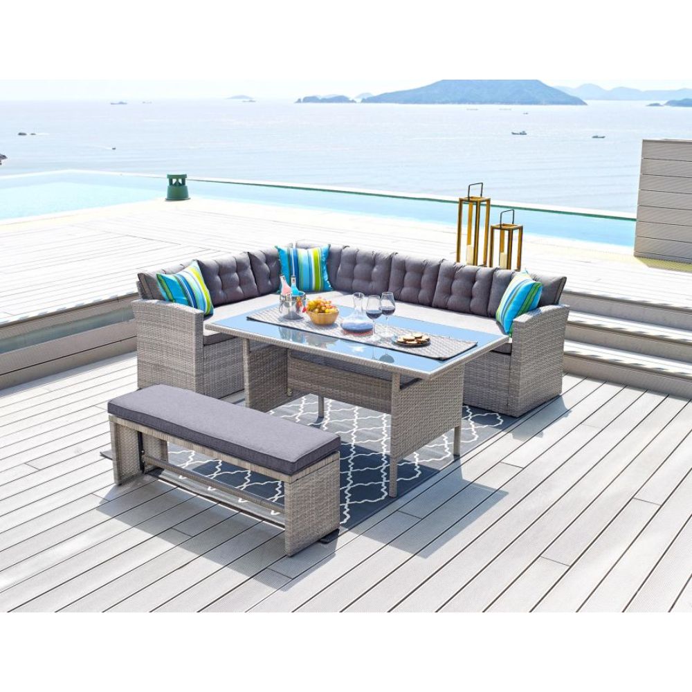 Warner Patio Set in Grey Colour