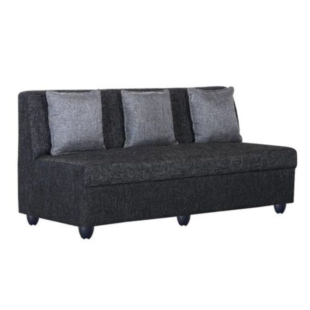 Bantia New Delta Fabric 3 + 1 + 1 Sofa Set (Color - Dark Grey)