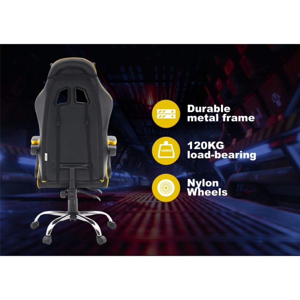 Quad Ergonomic Gaming Chair in Yellow Colour